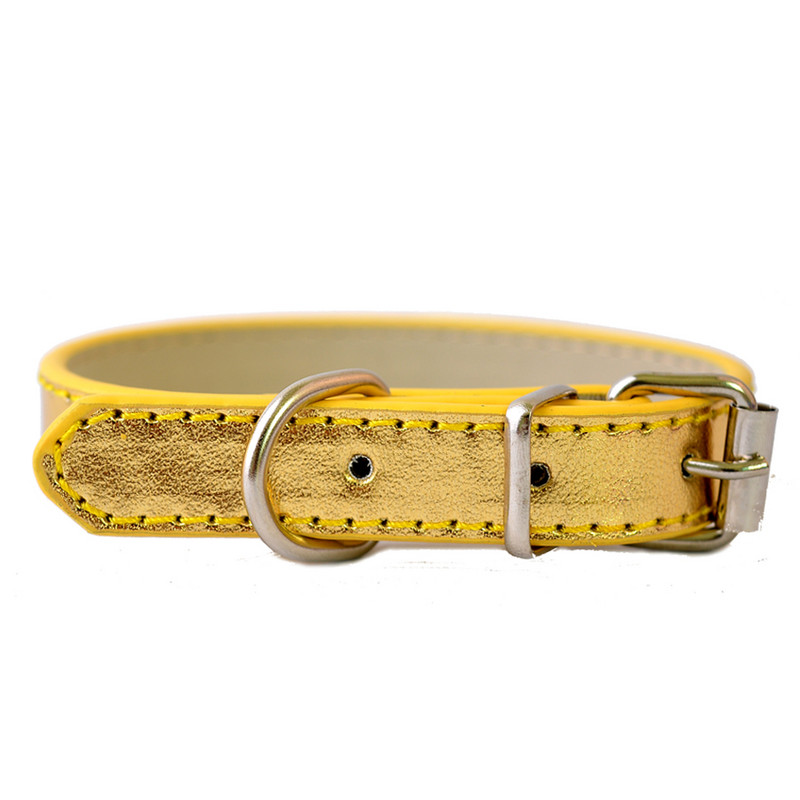 6 Χρώματα Pu Δερμάτινο Κολάρο Σκύλου Προμήθειες κατοικίδιων για μικρά σκυλιά Ρυθμιζόμενη πόρπη για κατοικίδιο κουτάβι σκύλος κολάρο γάτας Μέγεθος XS SM