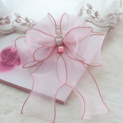 Édes rózsaszín hercegnő géz macska nyakörv nyaklánc varázsa kisállat csokornyakkendő sál aranyos cica kiskutya nyaki dekoráció York Chihuahua kiegészítők