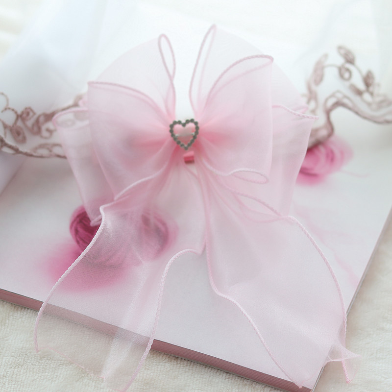 Édes rózsaszín hercegnő géz macska nyakörv nyaklánc varázsa kisállat csokornyakkendő sál aranyos cica kiskutya nyaki dekoráció York Chihuahua kiegészítők