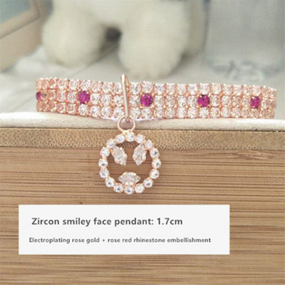 Εξαιρετικό κολάρο Bling Crystal Dog Χαριτωμένο μενταγιόν σε σχήμα διαμαντιού κουταβιού κατοικίδιο ζώο γυαλιστερό κολιέ από στρας Αξεσουάρ για κατοικίδια