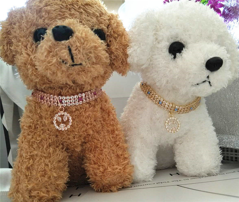 Εξαιρετικό κολάρο Bling Crystal Dog Χαριτωμένο μενταγιόν σε σχήμα διαμαντιού κουταβιού κατοικίδιο ζώο γυαλιστερό κολιέ από στρας Αξεσουάρ για κατοικίδια