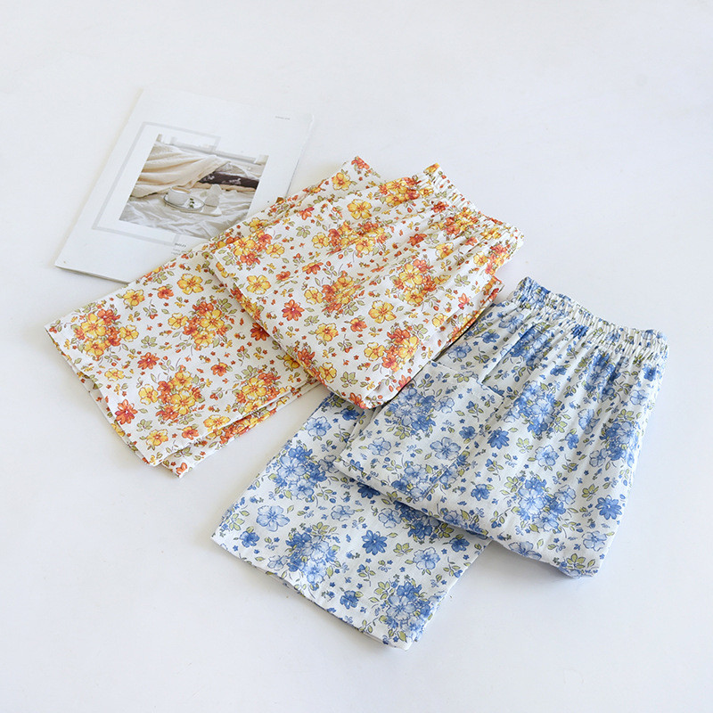 2023 Άνοιξη Καλοκαίρι Γυναικεία Παντελόνια 100% Βαμβακερά Μαλακά Sleep Bottoms Γυναικεία Sleepwear Πυτζάμα Γυναικεία Sweet Pajama Παντελόνια Home Pantalone