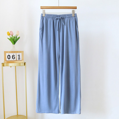 Καλοκαίρι 2023 Νέο γυναικείο παντελόνι πιτζάμα παχύρρευστο Χάλκινο Ammonia Home Παντελόνι Casual Αθλητικό Παντελόνι Γυναικείο Λεπτό Φαρδύ παντελόνι