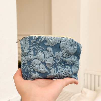 Μίνι φερμουάρ Πορτοφόλι με κέρματα Γυναικεία Χαριτωμένα φλοράλ τσαντάκι συμπλέκτη Τσάντα κραγιόν Τσάντα κλειδί Πορτοφόλι Lady Cotton Ταξιδιωτικό μακιγιάζ Τσάντα αποθήκευσης Monedero