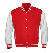 Jesenný kabát Letterman, jednofarebný, ležérny, kožený, s rukávmi, vlnený, unisex, vintage, baseball, univerzitné bundy pre mužov