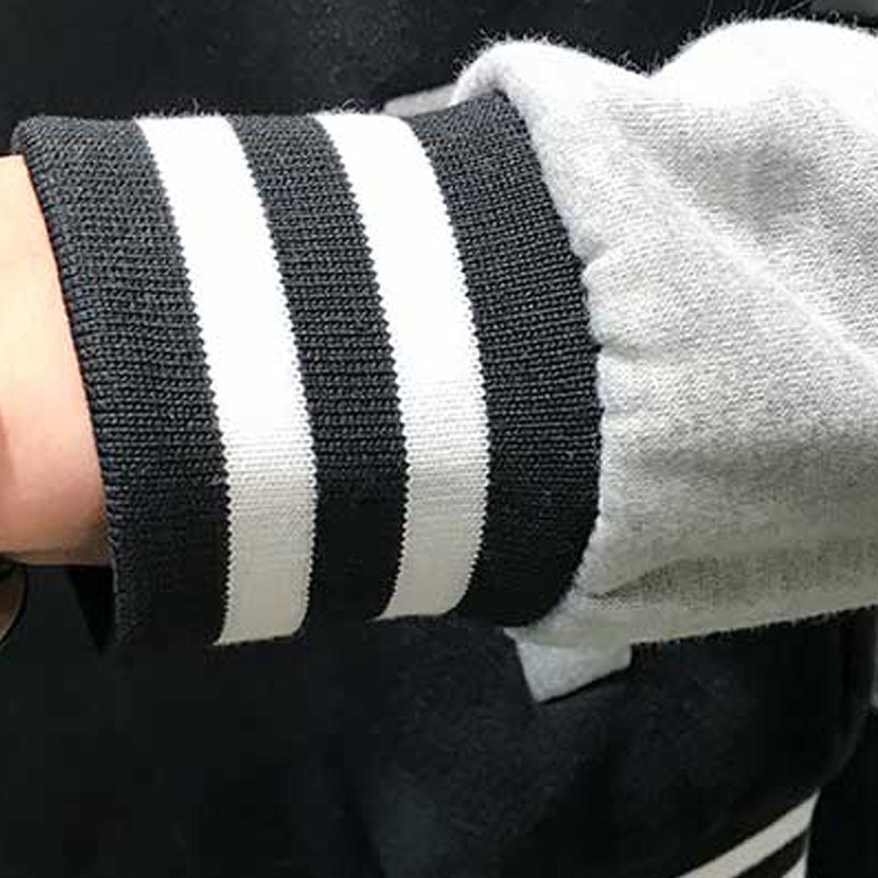 Supzoom New Arrival Letter Rib μανίκι Βαμβακερό λογότυπο μόδας Μονό στήθος Casual Bomber μπουφάν μπέιζμπολ Χαλαρό παλτό ζακέτα