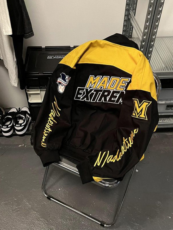 Gmiixder Ameerika Tänavavõidujope Meeste Naiste Lahedad Nišš Tikand Mootorratas Pesapallivorm Unisex Punk Kirjaga Tänavarõivad