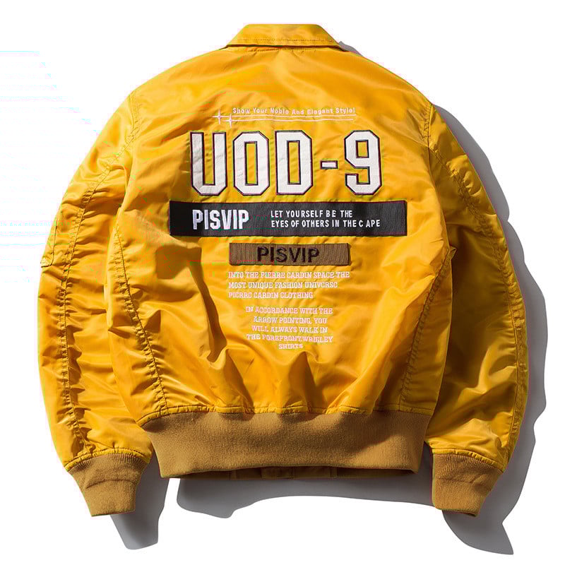 Jarné jesenné bombardéry, baseballové bundy, pánske outdoorové ležérne vzorované písmená, výšivky, voľné motocyklové pilotné kabáty, pánske streetwear