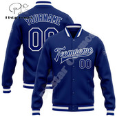 NewFashion Vlastné meno Číslo Logo Farebný graffiti vzor 3D Harajuku Streetwear Unisex Ležérny Botton Kabát Baseballová bunda 11