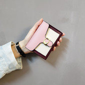 Fashion Ins Portofel cu îmbinare pentru femei Poșetă de monede vintage cu suporturi pentru carduri Portofel mic pentru fete 2023 Portofele scurte pentru femei noi