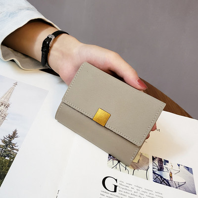 Fashion Ins Portofel cu îmbinare pentru femei Poșetă de monede vintage cu suporturi pentru carduri Portofel mic pentru fete 2023 Portofele scurte pentru femei noi