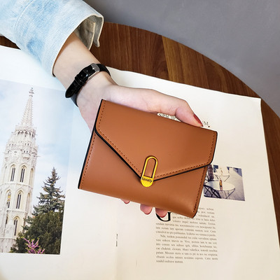 Fashion Ins Portofel cu îmbinare pentru femei Poșetă de monede vintage cu suporturi pentru carduri Portofel mic pentru fete 2023 Portofele scurte pentru femei noi