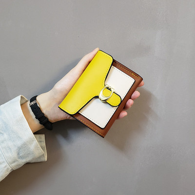 Fashion Ins Portofel cu îmbinare pentru femei Poșetă de monede vintage cu suporturi pentru carduri Portofel mic pentru fete 2023 Portofele scurte pentru femei noi