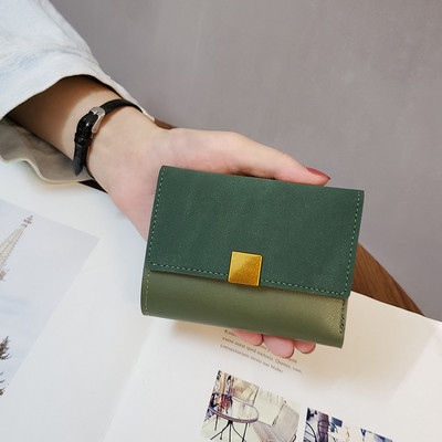 Fashion Ins Portofel cu îmbinare pentru femei Poșetă de monede vintage cu suporturi pentru carduri Portofel mic pentru fete 2023 Portofele scurte pentru femei noi