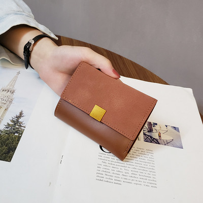 Fashion Ins Portofel cu îmbinare pentru femei Poșetă de monede vintage cu suporturi pentru carduri Portofel mic pentru fete 2023 Portofele scurte pentru femei noi