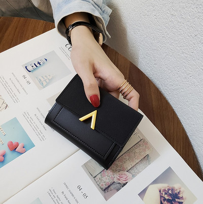 Fashion Ins Portofel cu îmbinare pentru femei Poșetă de monede vintage cu suporturi pentru carduri Portofel mic pentru fete 2023 Portofele scurte pentru femei noi