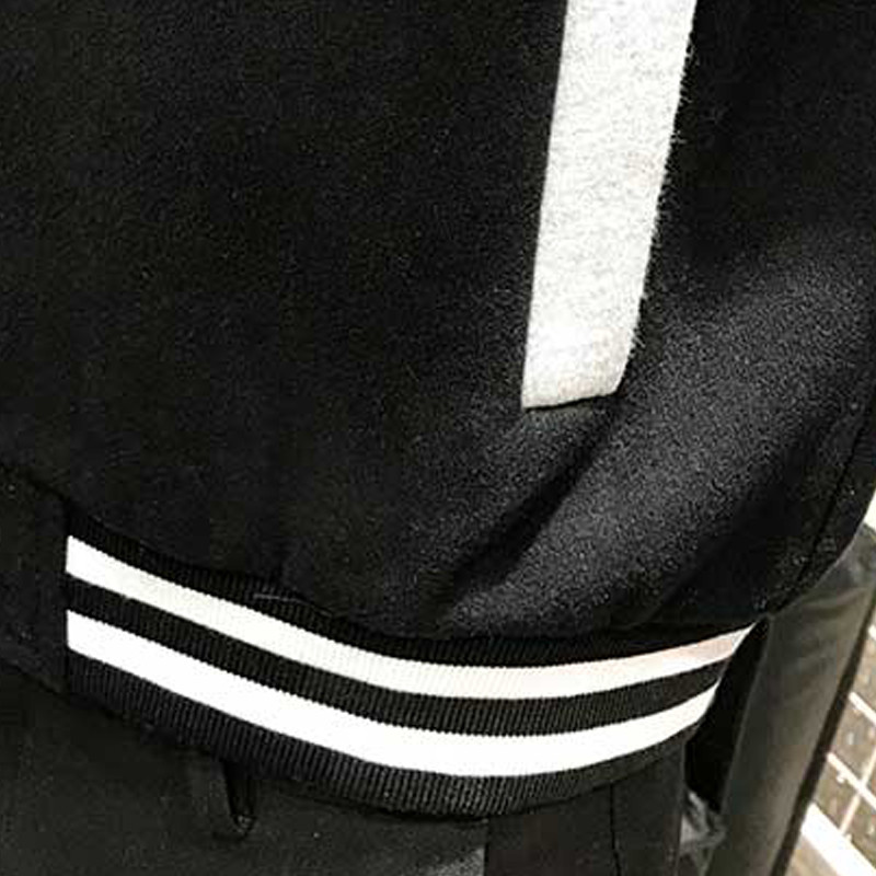Supzoom Nový prírastok, bavlnený módny logo, jednoradový ležérny bomber, baseballová bunda, voľný kardigan