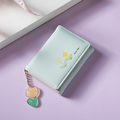 Portofele de designer de marcă, model floral, portofele mici, femei, piele moale PU, mini geantă pentru monede, suport pentru carduri, geantă de modă pentru femei