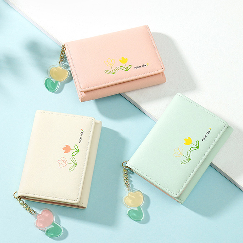 Portofele de designer de marcă, model floral, portofele mici, femei, piele moale PU, mini geantă pentru monede, suport pentru carduri, geantă de modă pentru femei