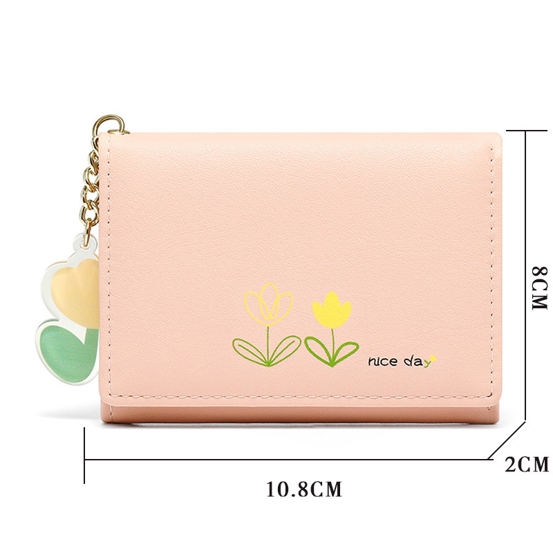 Portofele de designer de marcă, model floral, portofele mici, femei, piele moale PU, mini geantă pentru monede, suport pentru carduri, geantă de modă pentru femei