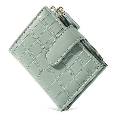 Model de piatră de modă Portofele mici din piele PU Pururi de monede pentru doamne Suport pentru carduri populare Mini portofele standard de design nou pentru femei