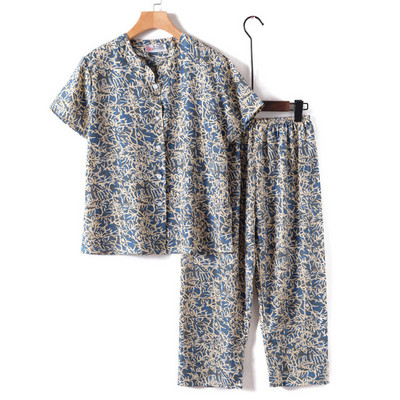 Uudne magamisriided naiste pidžaamakomplekt ööülikond emale ja vanaemale pidžaama suvine pidžaama Femme trükiga kardigan koduriided