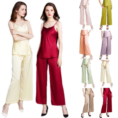 Sleep Bottoms Pizsama Női Lounge Wear Nadrág Hangulatos Otthoni Fehérnemű Femme Hálóruha Pizsama Nadrág Tavasz Nyár