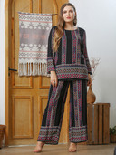 Suures suuruses naiste komplekt, 2023. aasta kevadsuvi lilleprinteriga kaheosaline naiste ülikond, suur kurvikas suurus naisteriided