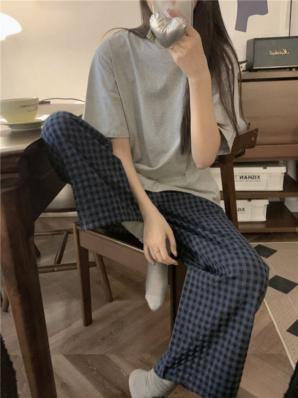 Pyžamové súpravy Dámske Jednofarebné Základné Jarné Univerzálne Domov Útulné Vintage Elegantné Atraktívne Denné Kórejský štýl Dámske Moderné Ležérne