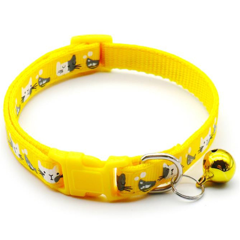 Μόδας γιακάς για κατοικίδια γάτας Πολύχρωμα μοτίβα Ζώα χαριτωμένα ρυθμιζόμενα κολάρα για γάτες Αξεσουάρ για κατοικίδια γατάκια DIY