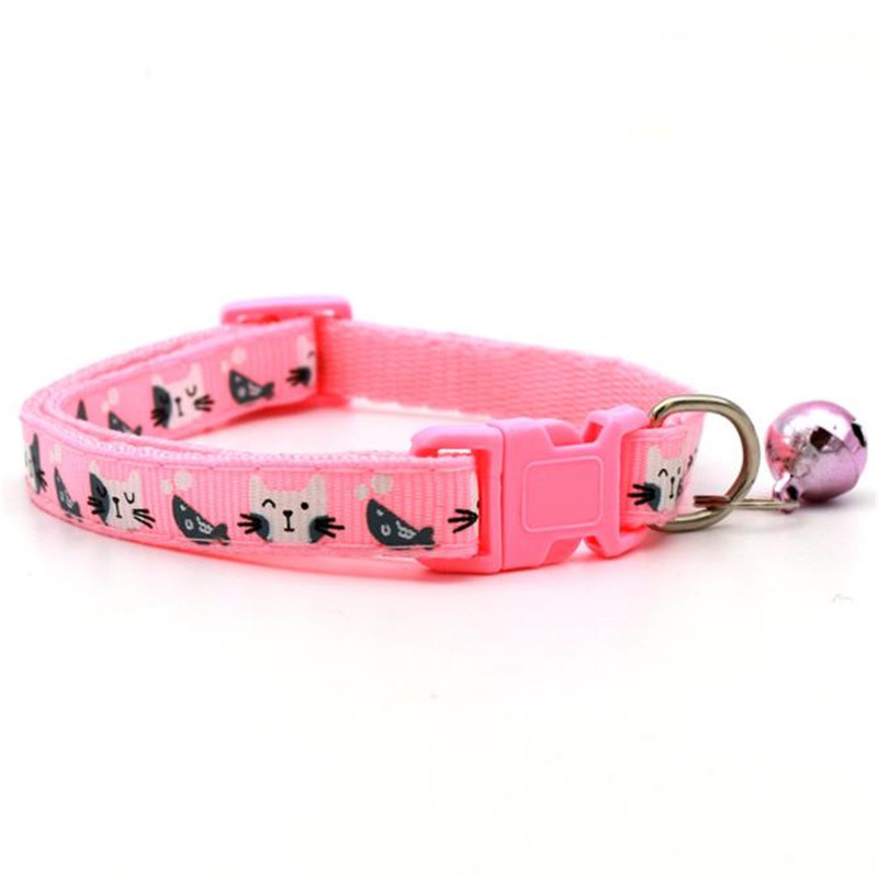 Μόδας γιακάς για κατοικίδια γάτας Πολύχρωμα μοτίβα Ζώα χαριτωμένα ρυθμιζόμενα κολάρα για γάτες Αξεσουάρ για κατοικίδια γατάκια DIY