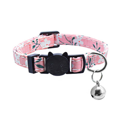 Υπέροχο παπιγιόν με κόμπο γιακά γάτα Κουδούνι ασφαλείας ρυθμιζόμενο κολιέ για γάτα Χαριτωμένο τύπωμα παπιγιόν Αξεσουάρ για κατοικίδια γατούλα για γατάκια