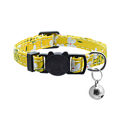 Υπέροχο παπιγιόν με κόμπο γιακά γάτα Κουδούνι ασφαλείας ρυθμιζόμενο κολιέ για γάτα Χαριτωμένο τύπωμα παπιγιόν Αξεσουάρ για κατοικίδια γατούλα για γατάκια