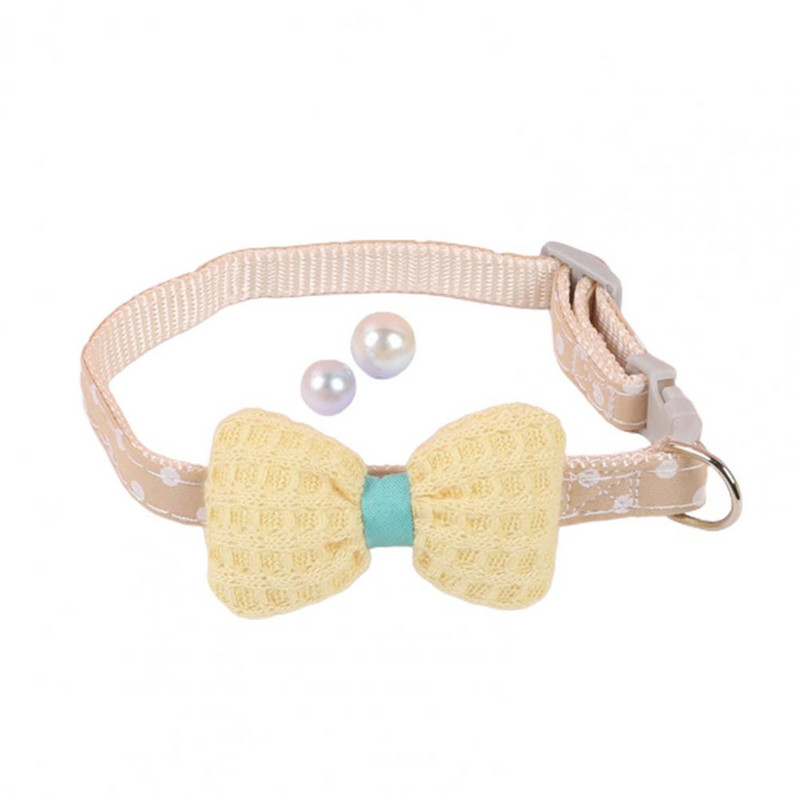 Guler pentru pisică pentru animale de companie Guler cu papion Design cu nod cu fundă confortabil la atingere, reglabil pentru acasă