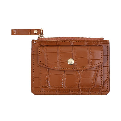 Mini pénztárcák, masszív többkártyatartó, női egyszerű bőr női pénztárca érme rövid pénztárcák vékony kis pénztárca cipzáros tartó