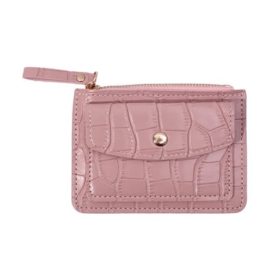 Mini pénztárcák, masszív többkártyatartó, női egyszerű bőr női pénztárca érme rövid pénztárcák vékony kis pénztárca cipzáros tartó