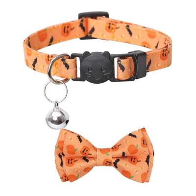 Εορταστικό Halloween Ρυθμιζόμενο κόμπο με κολάρο Γάτες και μικρά σκυλιά