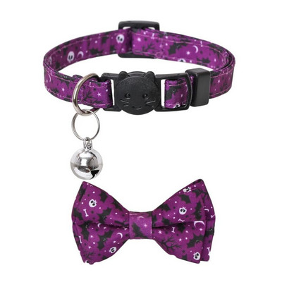 Εορταστικό Halloween Ρυθμιζόμενο κόμπο με κολάρο Γάτες και μικρά σκυλιά