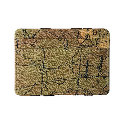 Εξαιρετικά λεπτό PU Δερμάτινο Γυναικείο Ανδρικά μαγικά πορτοφόλια Μίνι μικρά πορτοφόλια νομισμάτων Φορητή κοντή θήκη επαγγελματικών πιστωτικών καρτών Θήκη συμπλέκτη