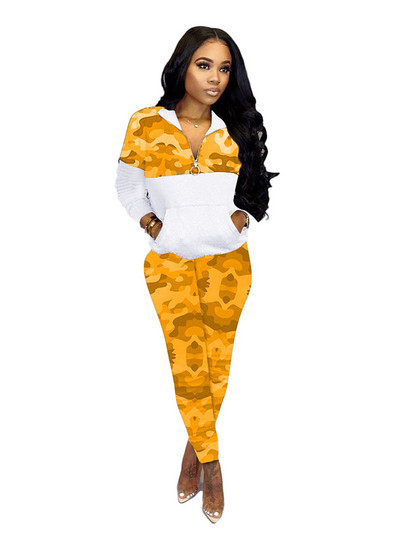 Σετ 4xl Plus Size για γυναικείες στολές Μακρυμάνικο μπλουζάκι και παντελόνι Σετ φόρμας δύο τεμαχίων Χονδρική μαζική αποστολή