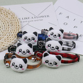 Γρήγορη απελευθέρωση Χαριτωμένο παπιγιόν αποσχισμένο γιακά γάτα πόρπη ασφαλείας Cartoon Panda Cat Kitty Puppy Chihuahua γραβάτα