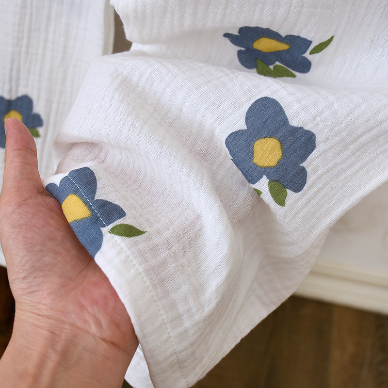 Vestimentație nouă de primăvară Îmbrăcăminte de acasă pentru femei Pantaloni cu mâneci lungi Cardigan din bumbac din tifon Lingere Îmbrăcăminte de acasă pentru femei