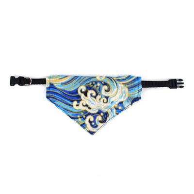 Ρυθμιζόμενες σαλιάρες για κατοικίδια Φουλάρι για κουτάβι γάτα Μπαντάνα γιακά λαιμό κασκόλ για μικρά σκυλιά Κολάρο πετσέτας σάλιου γατάκι με τριγωνικό επίδεσμο