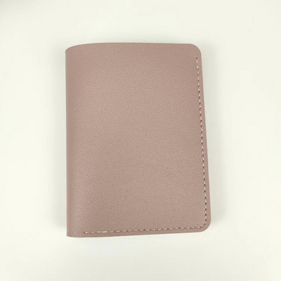 Uus ühevärviline läikiv väike rahakott naistele Lühike lihtne naiste rahakott nööpidega Juhiluba Krediitkaardi kaardikott