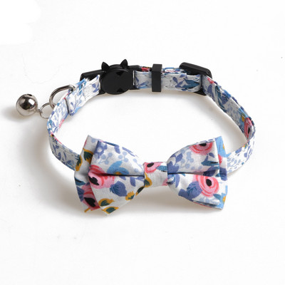 Χαριτωμένο κολάρο γάτας με παπιγιόν, σαλιάρες για γατάκια, μαλακό βαμβάκι, μοτίβο λουλουδιών, κουτάβι, κολιέ Chihuahua, αξεσουάρ μπαντάνα για κατοικίδια
