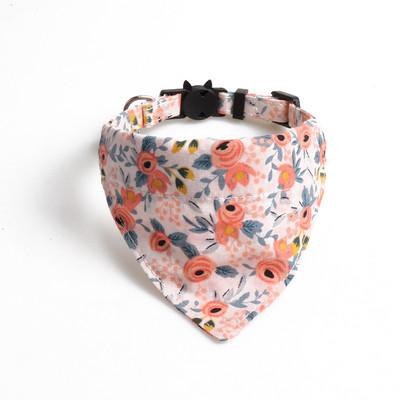 Χαριτωμένο κολάρο γάτας με παπιγιόν, σαλιάρες για γατάκια, μαλακό βαμβάκι, μοτίβο λουλουδιών, κουτάβι, κολιέ Chihuahua, αξεσουάρ μπαντάνα για κατοικίδια