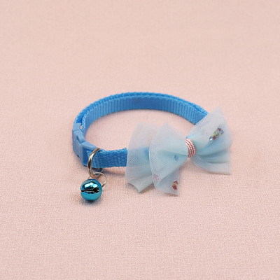 Πολύχρωμο χαριτωμένο κολάρο καμπάνας πεταλούδας με ρυθμιζόμενη πόρπη για γάτες Προσωποποιημένο ίχνος Universal κολάρο με φιόγκο για κατοικίδια με κουδούνι