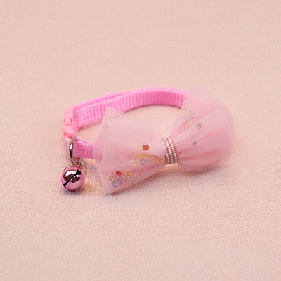 Πολύχρωμο χαριτωμένο κολάρο καμπάνας πεταλούδας με ρυθμιζόμενη πόρπη για γάτες Προσωποποιημένο ίχνος Universal κολάρο με φιόγκο για κατοικίδια με κουδούνι