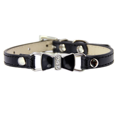 Lemmikloomatoode Kassi koera kaelarihm, mis on isikupärastatud kivikiviga Armas Bowknot kutsikas Chihuahua kaelarihmad kassipoja kaelakee kassitarbed