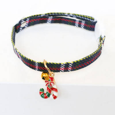 Χριστουγεννιάτικο κολάρο κατοικίδιων περιορισμένων κατοικίδιων κολιέ γάτας σκύλου με ρυθμιζόμενο κουδούνι Πρωτοχρονιάτικο Χρώμα Χριστουγεννιάτικου Στιλ για Samll Medium Petpy Kitten 1 ΤΕΜ